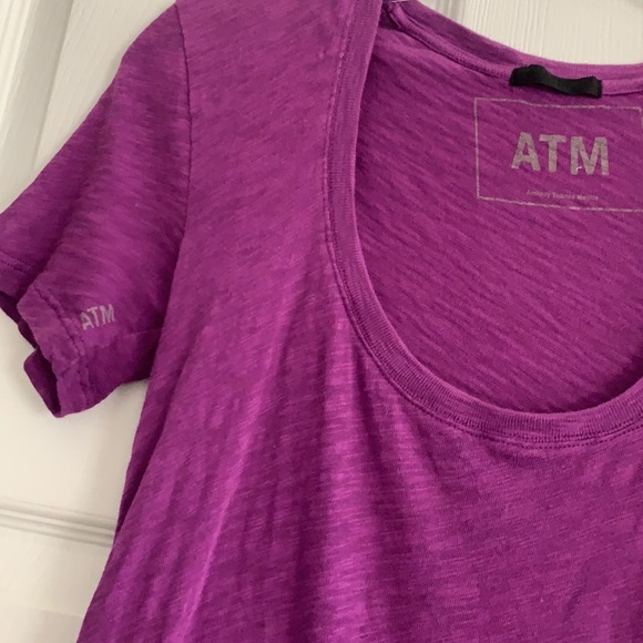 ATM women’s Purple T shirt size XS - Picture 2 of 3
